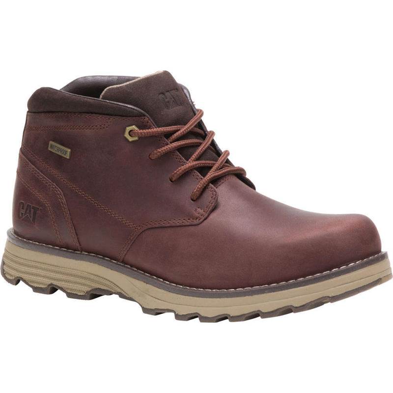 Caterpillar Mens Elude Waterproof Wide Leather Boots-1