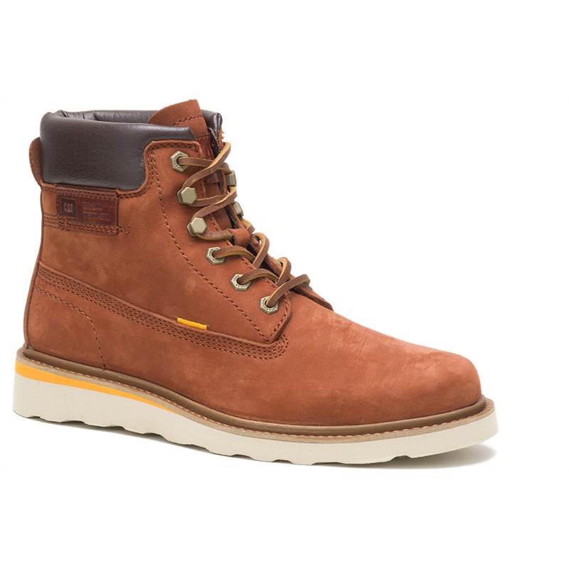 Caterpillar Mens Jackson High Ankle Wide Leather Boots-1