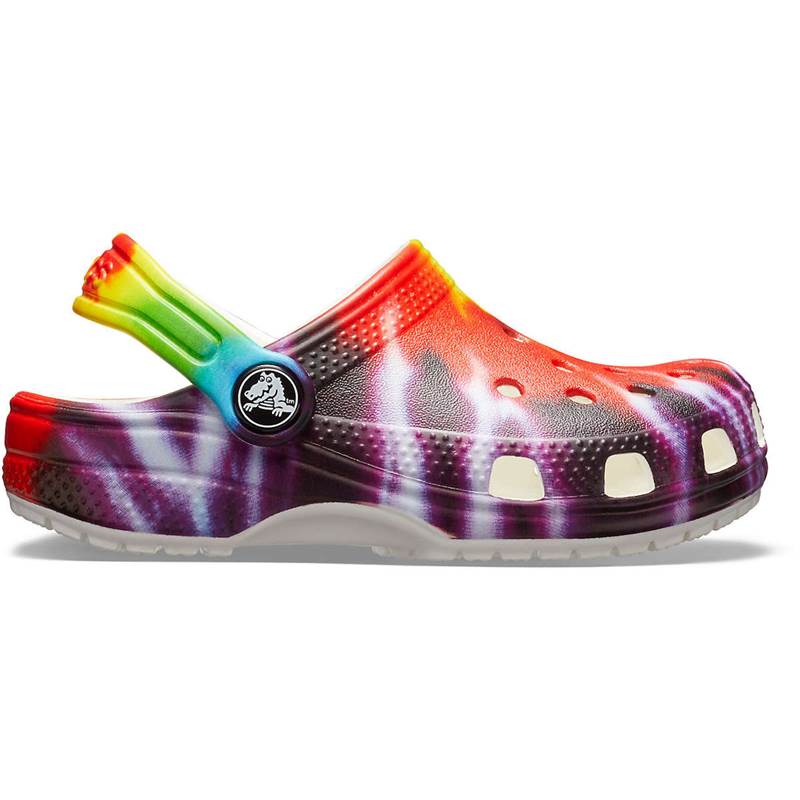 Crocs Kids Classic Tie Dye Graphic Clogs-3