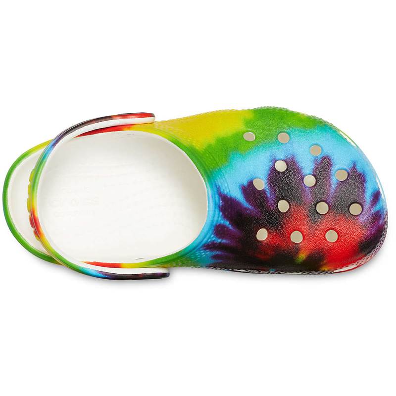 Crocs Kids Classic Tie Dye Graphic Clogs-4