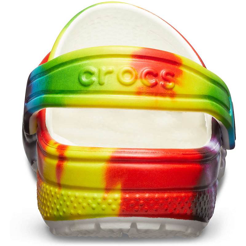 Crocs Kids Classic Tie Dye Graphic Clogs-5