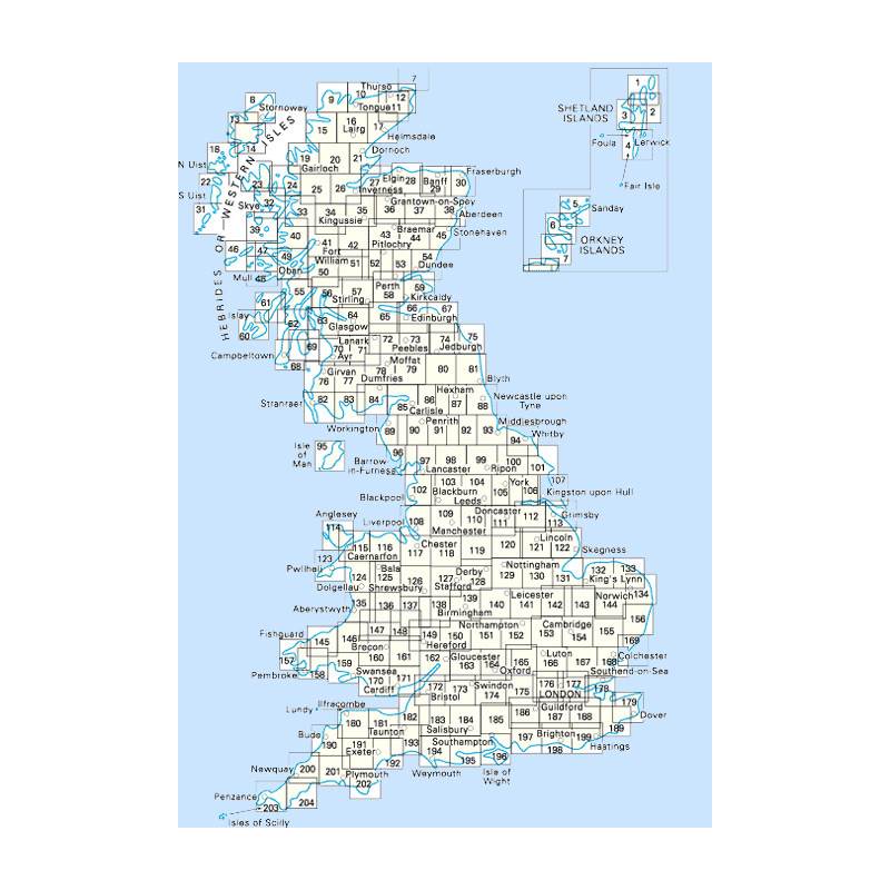 Os Landranger Maps 1-50,000-1