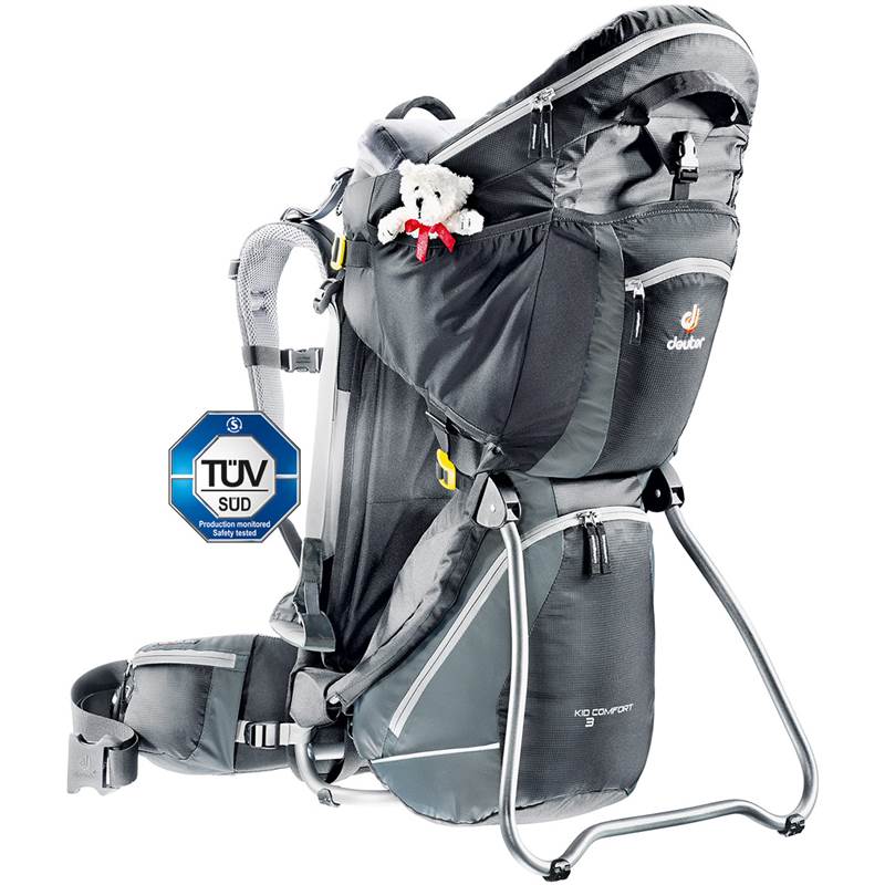 Deuter Kid Comfort III Child Carrier with Free KC Deluxe Rain Cover-1