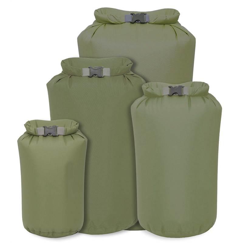 Exped Olive Waterproof Fold Drybags (pack of 4)-4