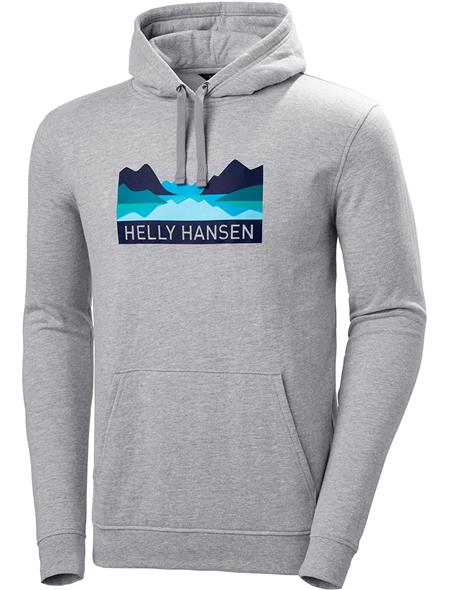 Helly Hansen Mens Nord Graphic Pull Over Hoodie
