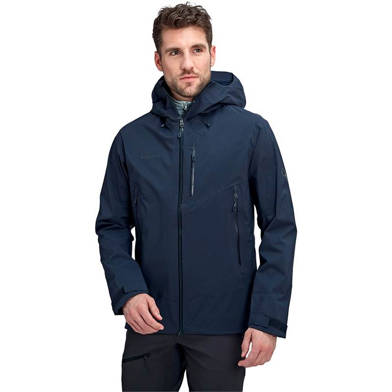 Mammut Mens Kento Hardshell Hooded Waterproof Jacket-2