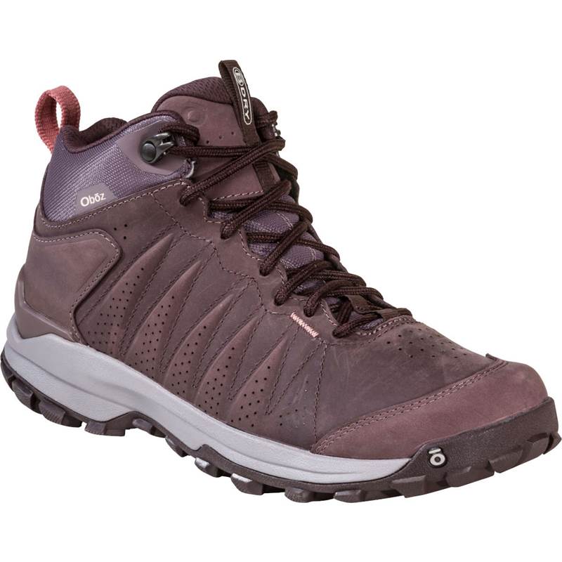 Oboz Womens Sypes Mid Leather BDRY Hiking Boots-1