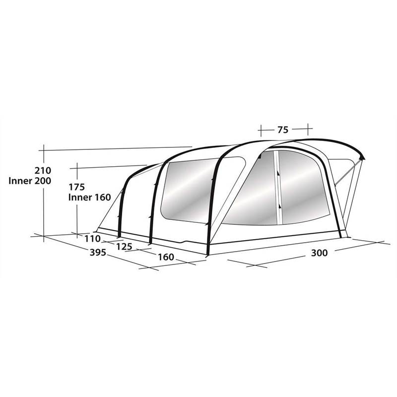 Outwell Cedarville 5A 5 Person Air Tent-2