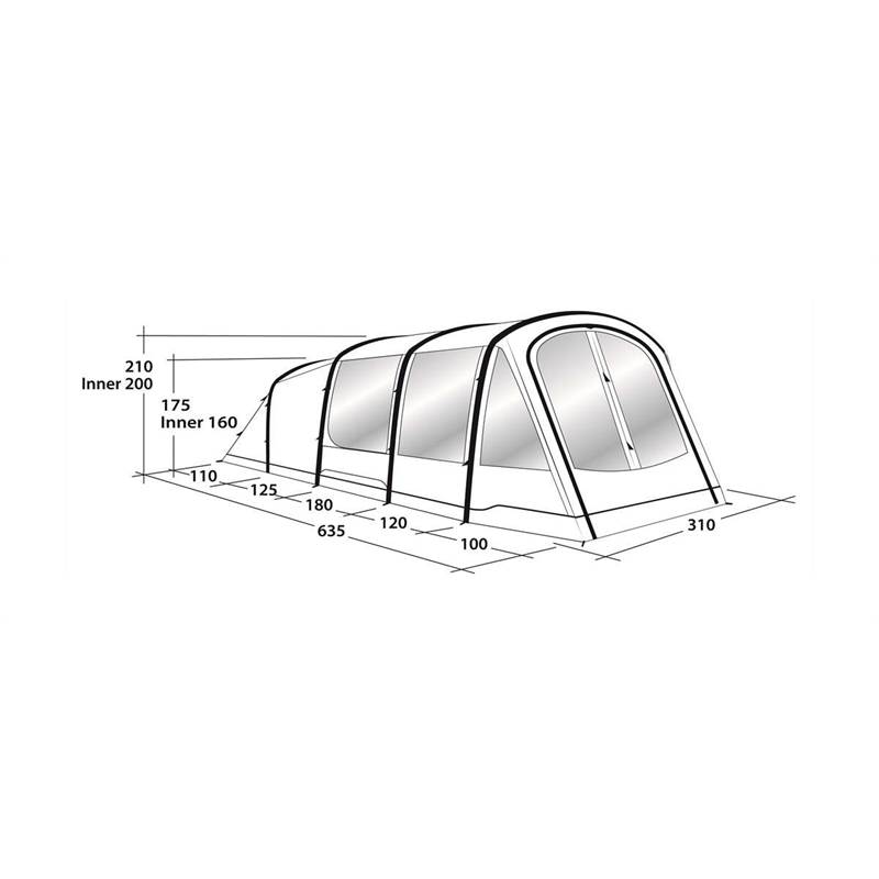 Outwell Chatham 4A 4 Person Air Tent-2