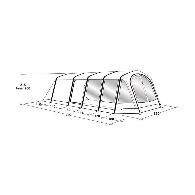 Outwell Belleville 5SA 5 Person Smart Air Tent-2