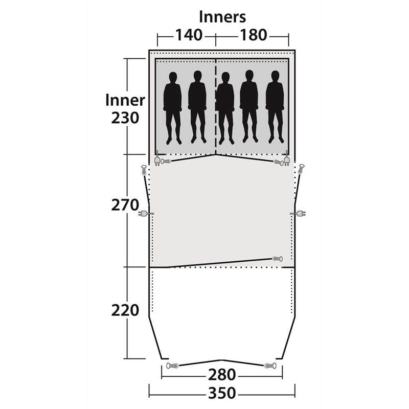 Outwell Belleville 5SA 5 Person Smart Air Tent-3