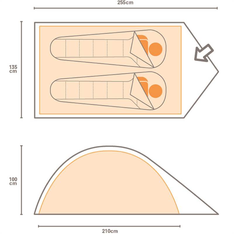 Regatta Zeefest 2-Person Festival Tent-2