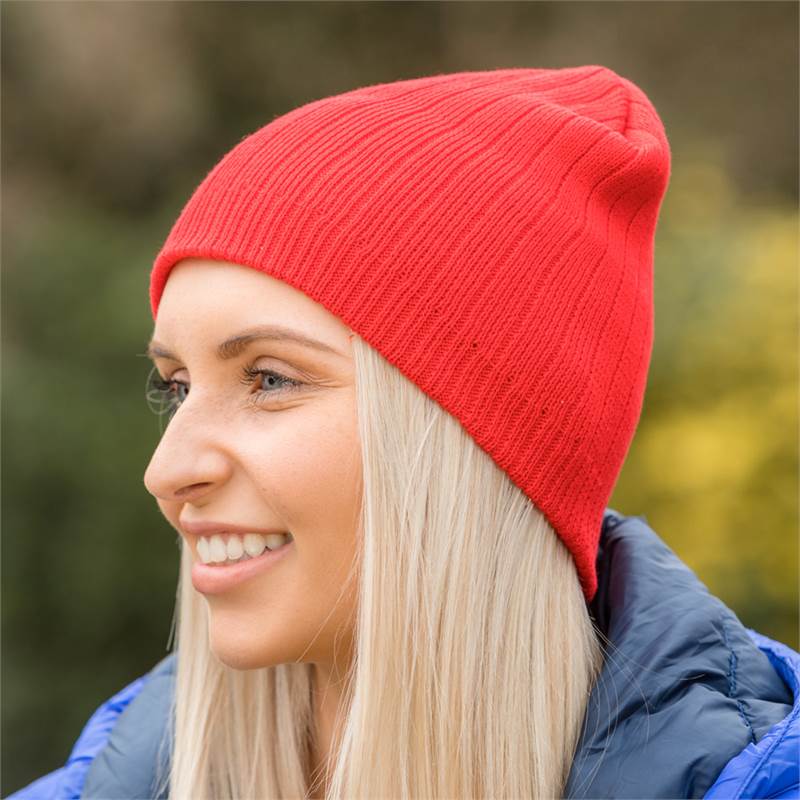 Result Double Knit Cotton Unisex Beanie Hat RC074X-4
