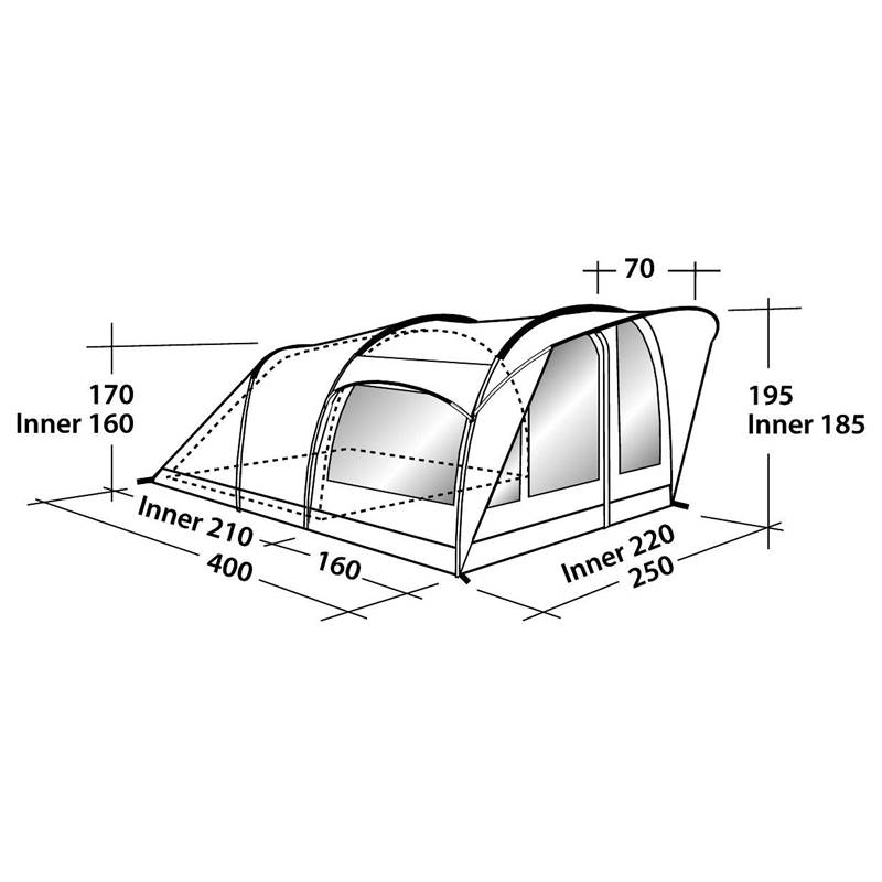 Robens Cabin 400 4-Person Tent-4