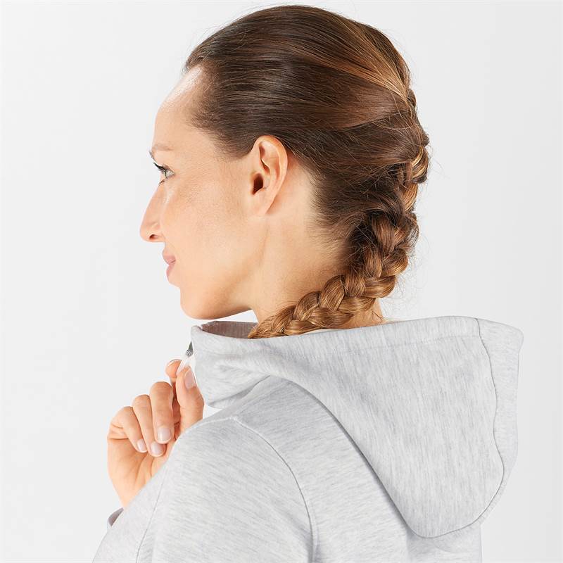Salomon Women Comet Midlayer Full Zip Hooded Jacket-3