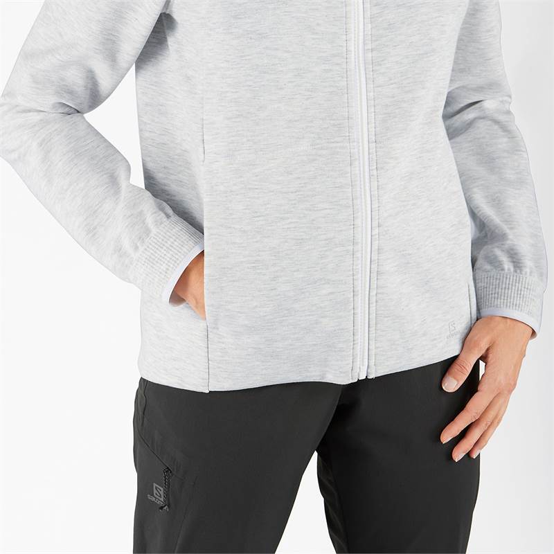 Salomon Women Comet Midlayer Full Zip Hooded Jacket-5