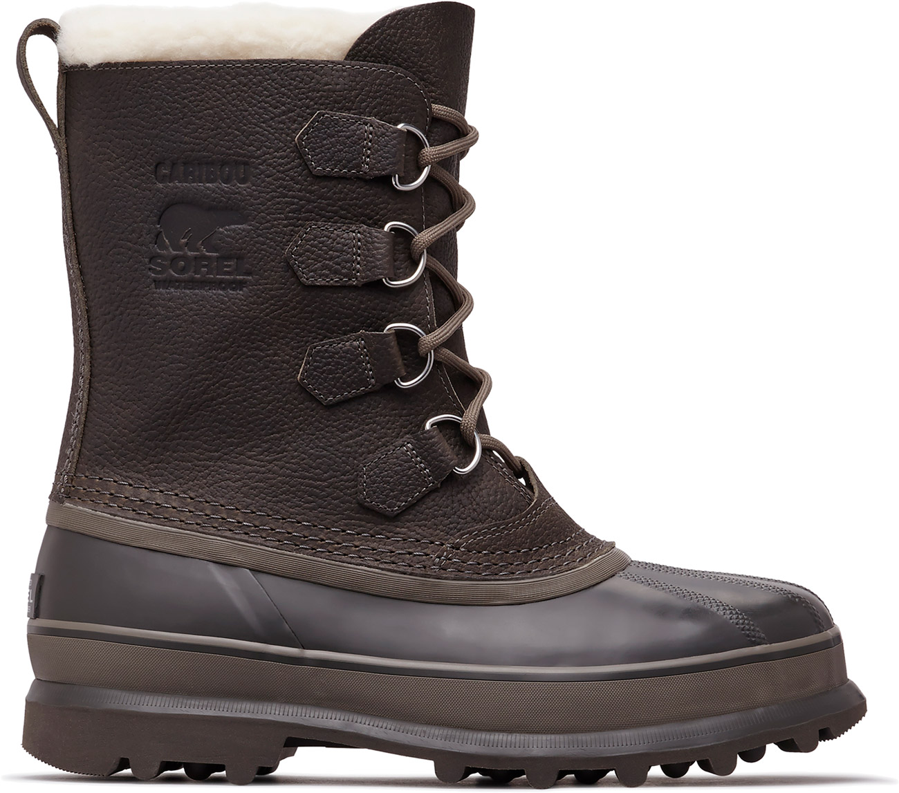 sorel caribou mens leather waterproof boots