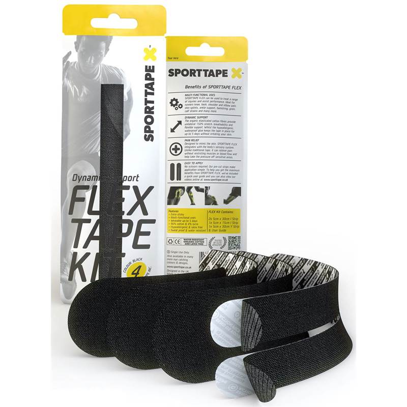 Sporttape Flex Extra Sticky Pre-Cut Tape Kit-4