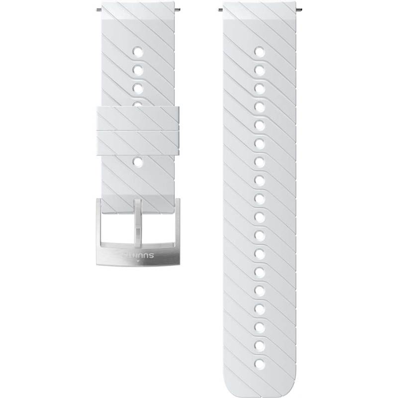 Suunto 24mm Athletic 3 Silicone Strap White Steel M-1