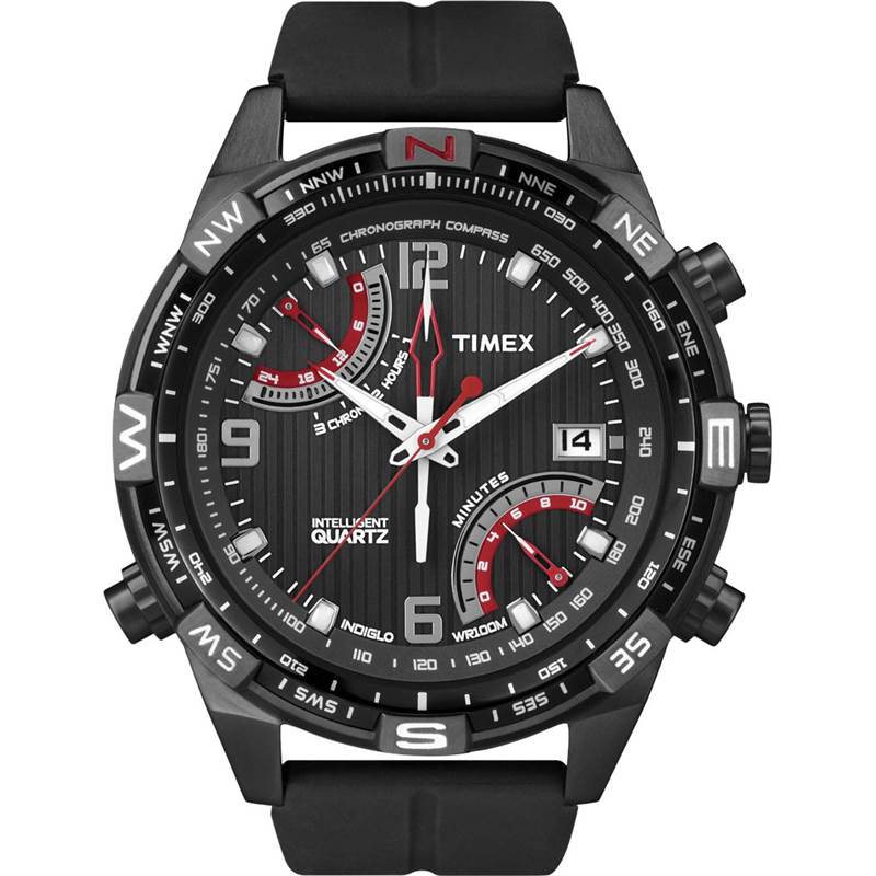 Timex Intelligent Quartz Fly-Back Compass Chrono Watch T49865-1
