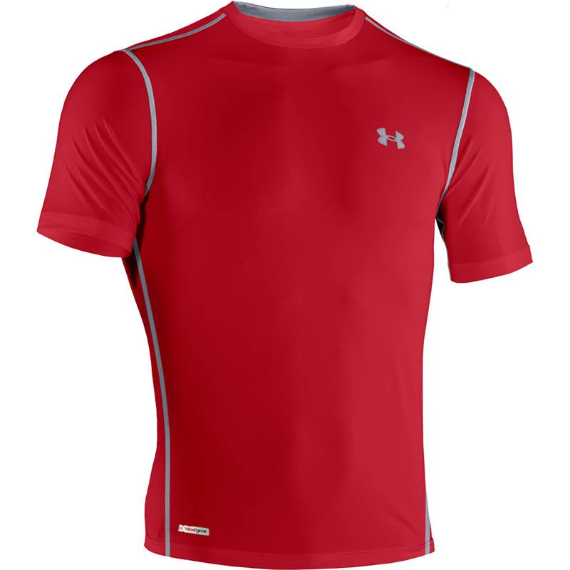 Under Armour Mens HeatGear Sonic Fitted Shortsleeve Baselayer T-Shirt-1