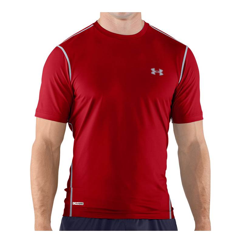 Under Armour Mens HeatGear Sonic Fitted Shortsleeve Baselayer T-Shirt-4