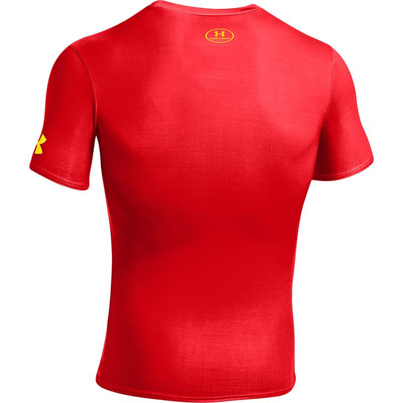 Under Armour Mens Alter Ego Compression Red Flash Top-2