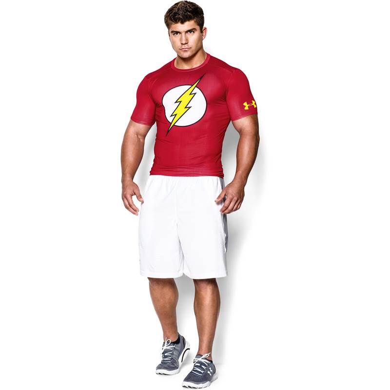Under Armour Mens Alter Ego Compression Red Flash Top-4