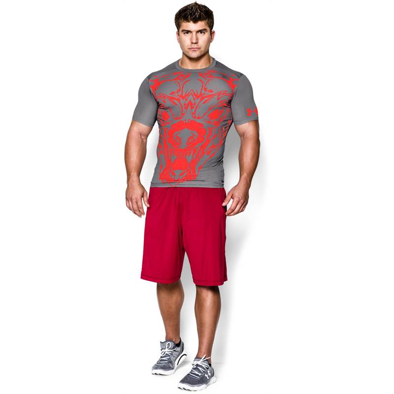 Under Armour Mens 100% Beast Wolf Compression Shirt-4