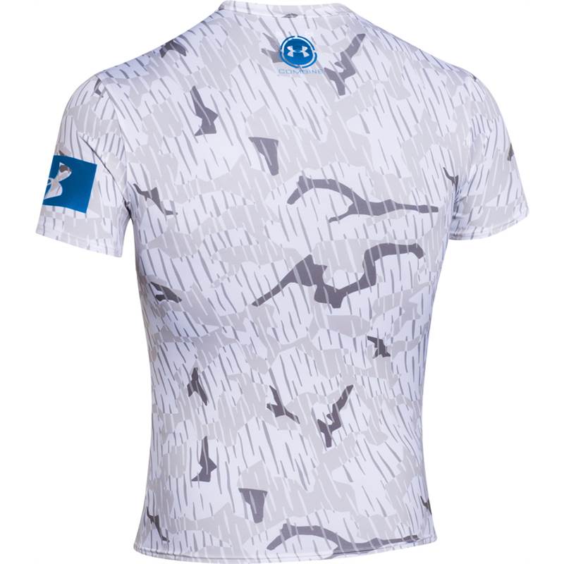 Under Armour Mens Combine Training Skull Bolt Compression T-Shirt-2