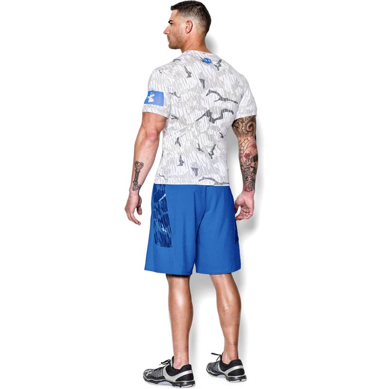 Under Armour Mens Combine Training Skull Bolt Compression T-Shirt-3