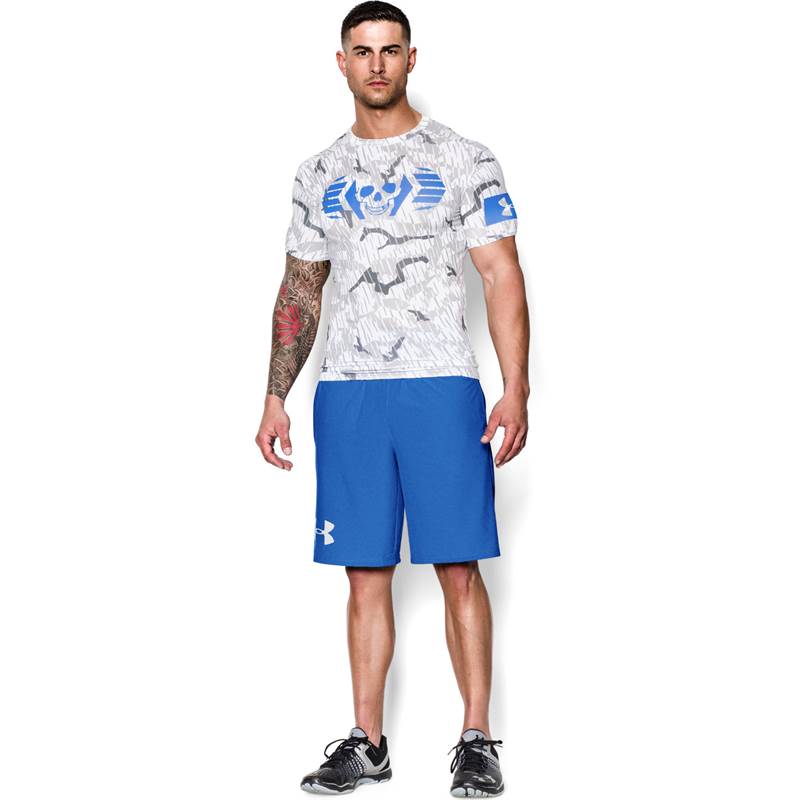 Under Armour Mens Combine Training Skull Bolt Compression T-Shirt-4