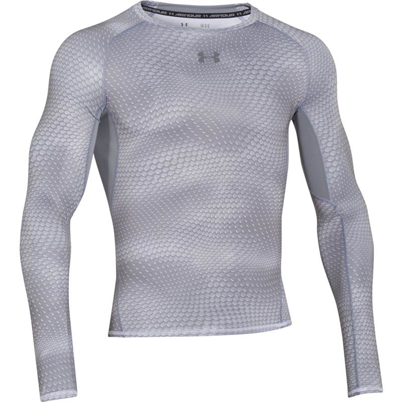 Under Armour Mens HeatGear Armour Printed Long Sleeve Compression Shirt-1