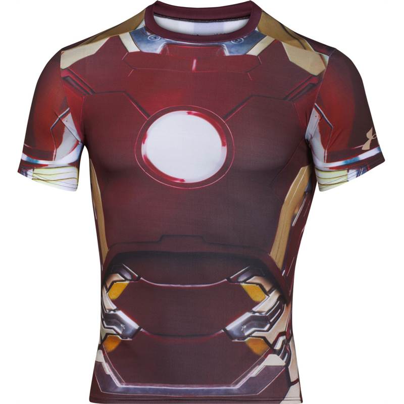 Under Armour Mens Transform Yourself Iron Man Suit Compression Shirt-1