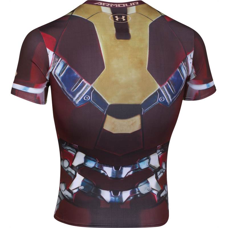 Under Armour Mens Transform Yourself Iron Man Suit Compression Shirt-2