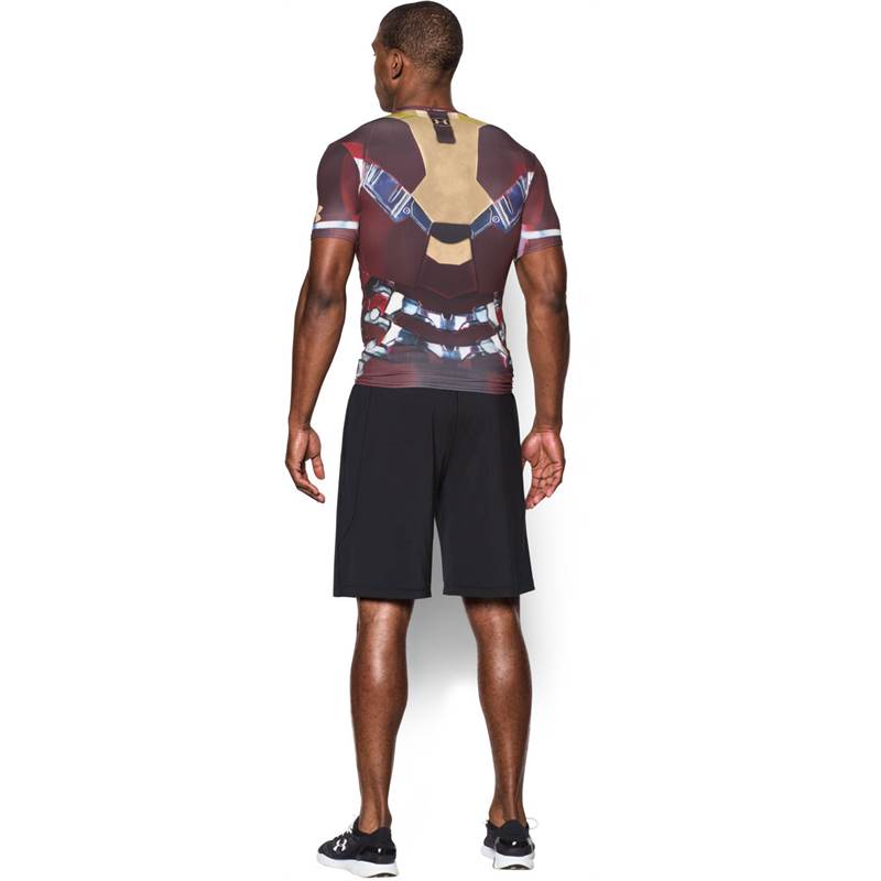Under Armour Mens Transform Yourself Iron Man Suit Compression Shirt-4