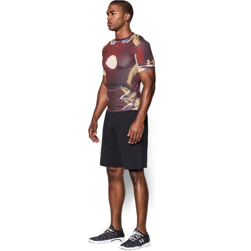 Under Armour Mens Transform Yourself Iron Man Suit Compression Shirt-5