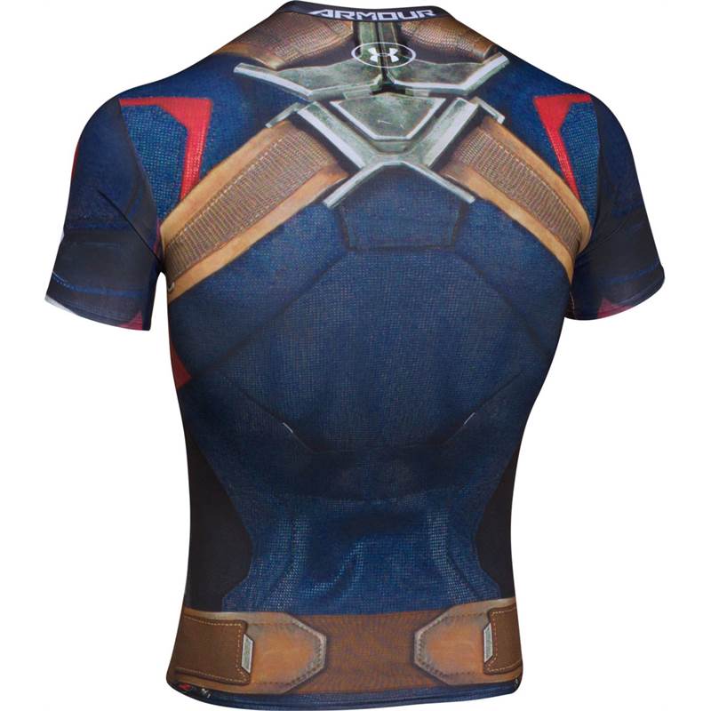 Under Armour Mens Transform Yourself Captain America Compression Shirt-2