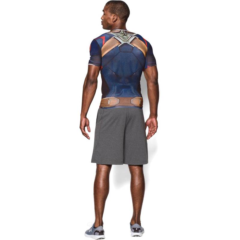 Under Armour Mens Transform Yourself Captain America Compression Shirt-3