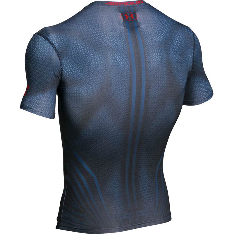 Under Armour Mens Transform Yourself Superman Suit Compression Shirt-2