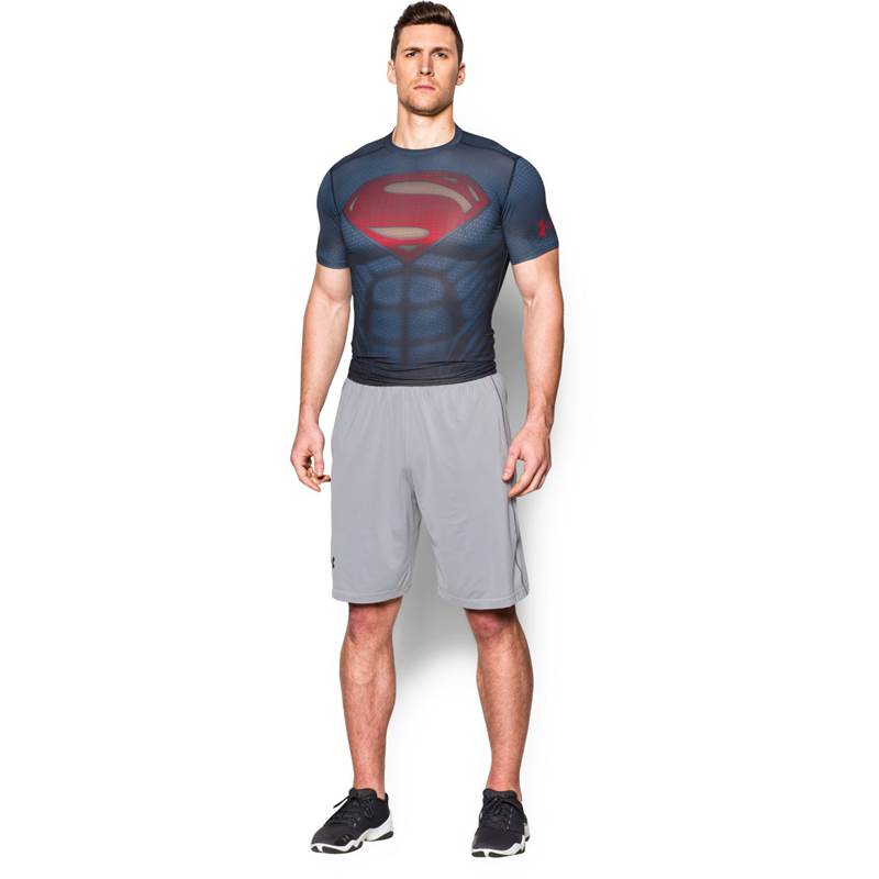Under Armour Mens Transform Yourself Superman Suit Compression Shirt-4