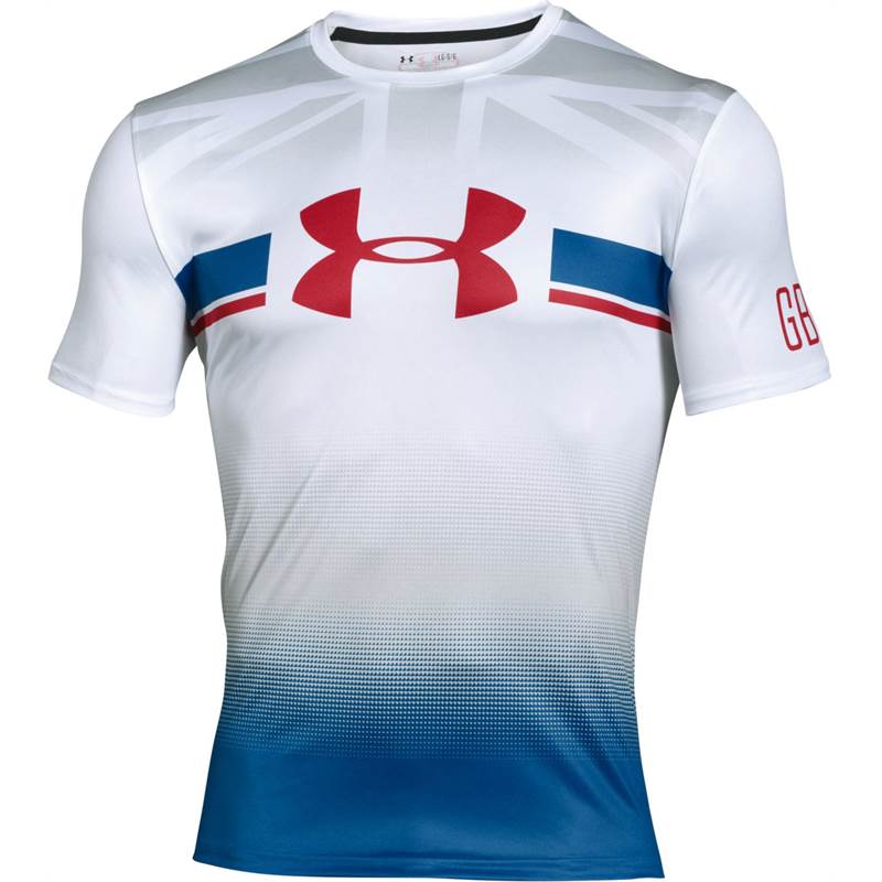 Under Armour Mens Country Pride SS Tech T-Shirt - Great Britain-1